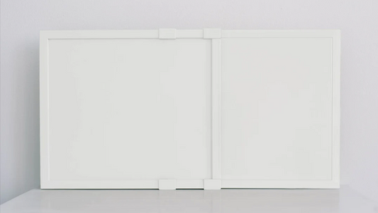 White Easy AC Screen on a light gray background
